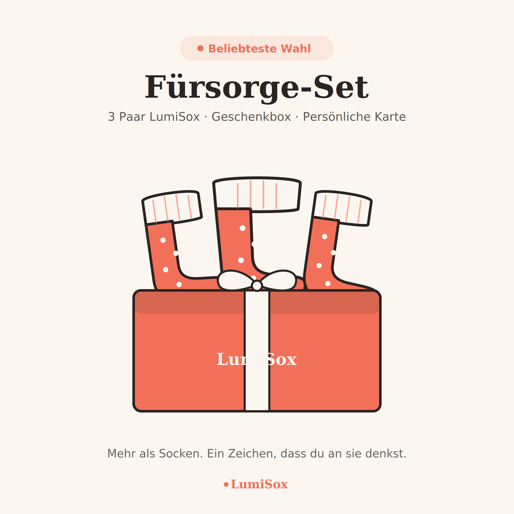 Kit de soins — 3 paires de LumiSox dans un coffret cadeau de haute qualité