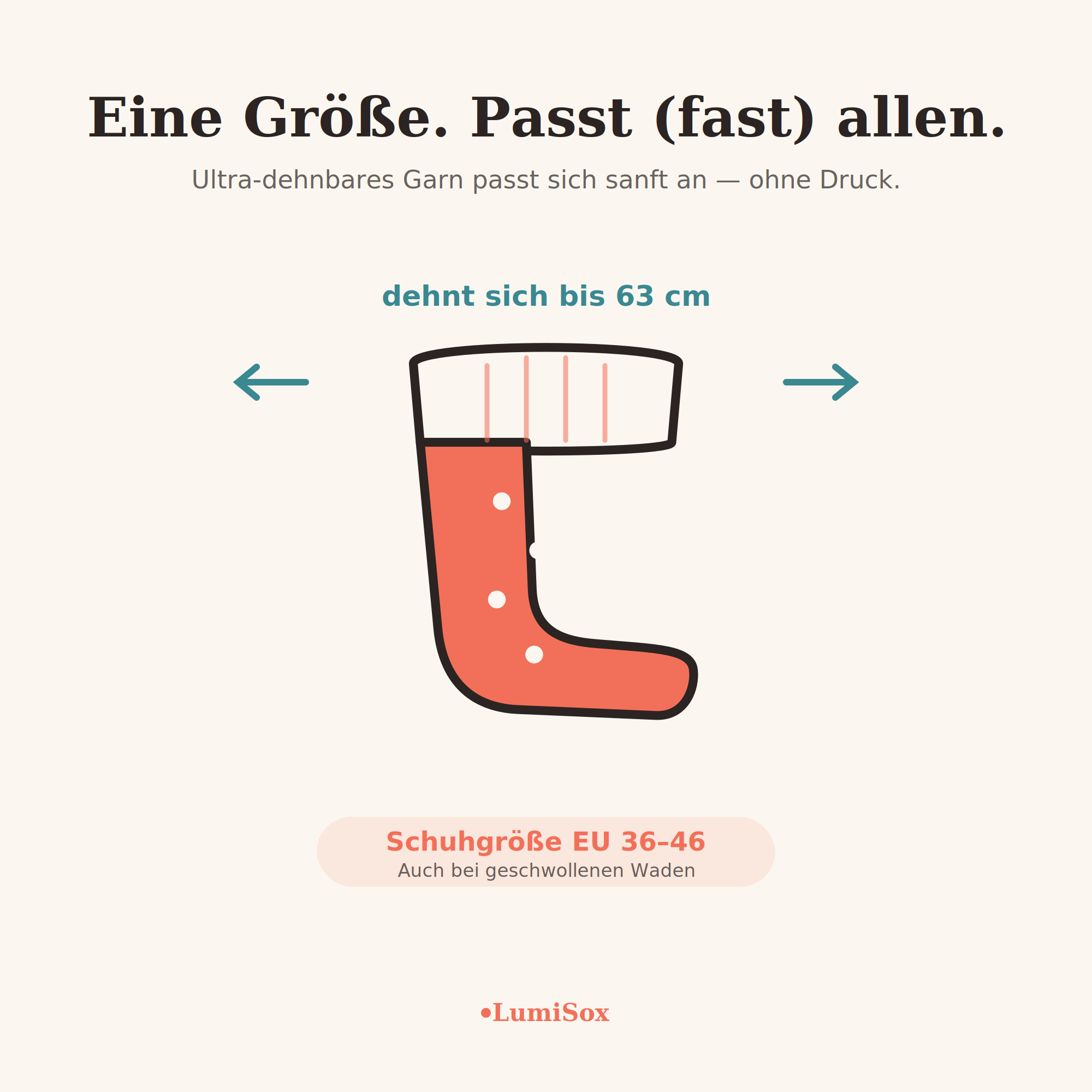 Die Alltagskomfortsocke