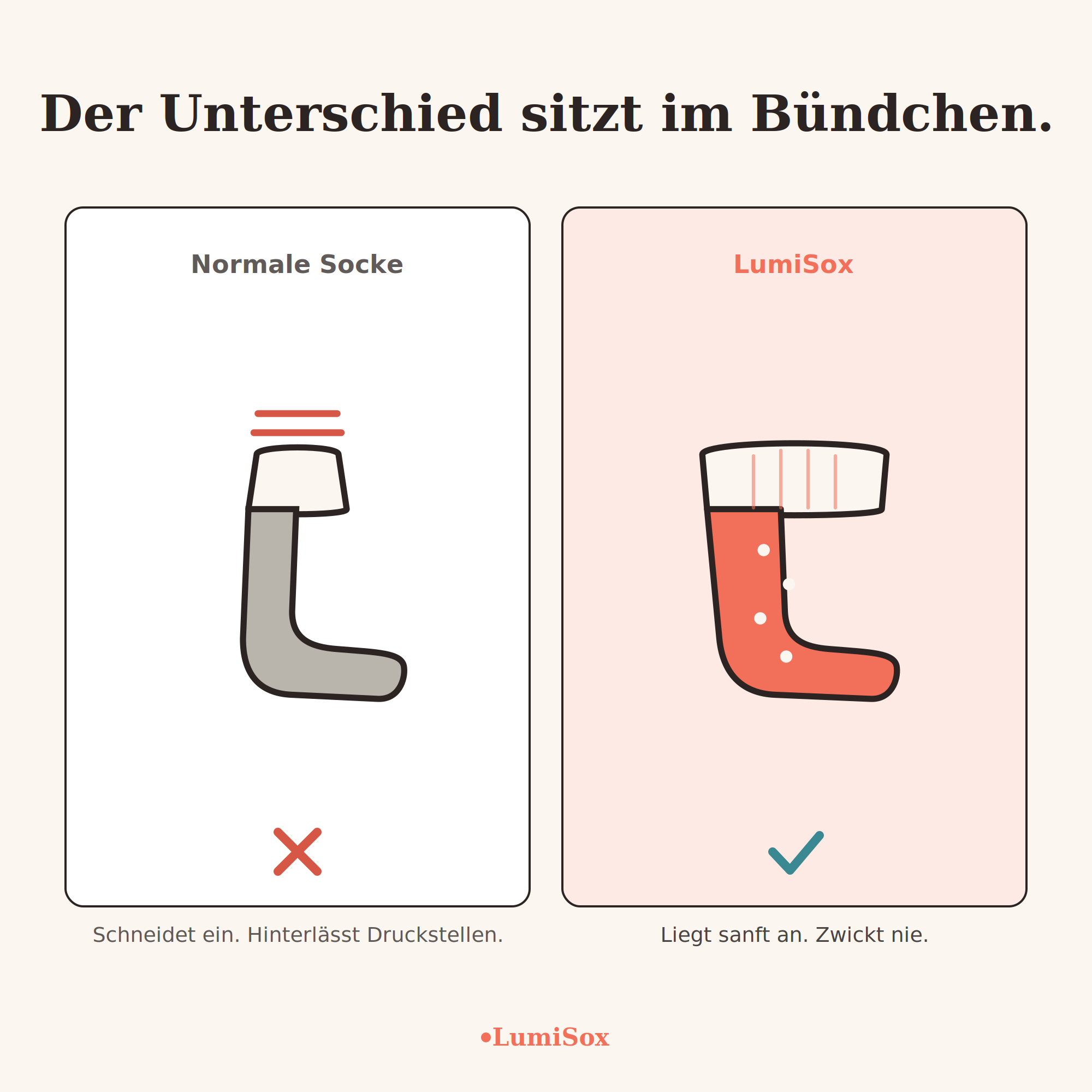 Die Alltagskomfortsocke