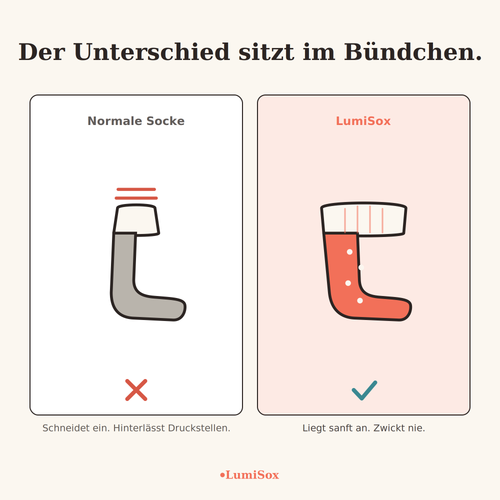 Die Alltagskomfortsocke